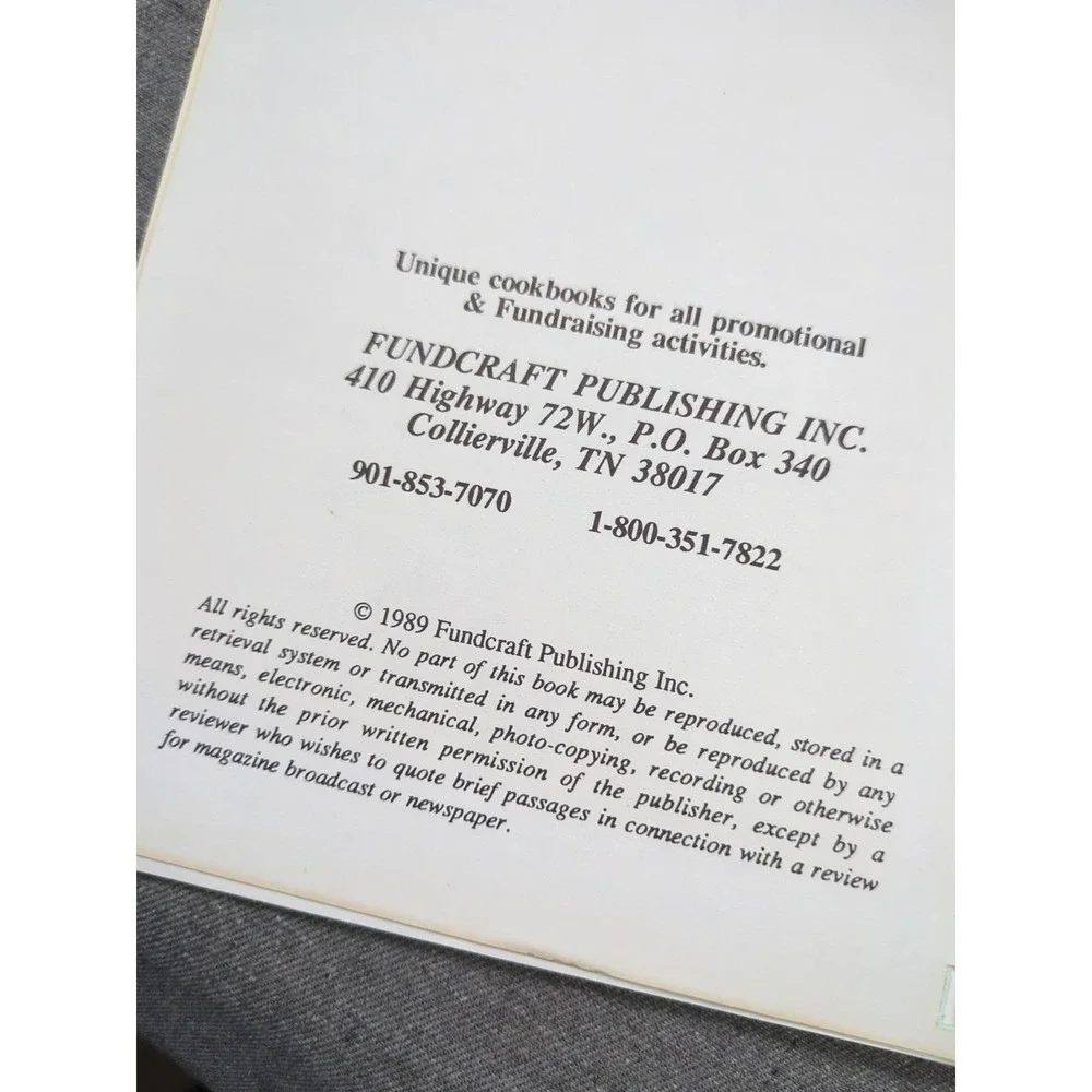 1989 Our Favorite Memphis‎ Recipes Cookbook Tual Realty Vintage Tennessee